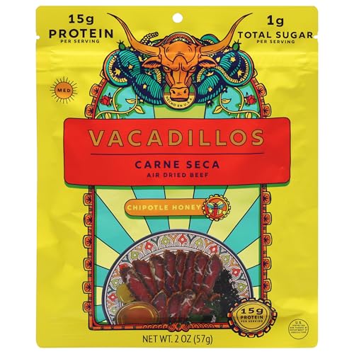 Vacadillos, Chipotle Honey Carne Seca, 2 Ounce