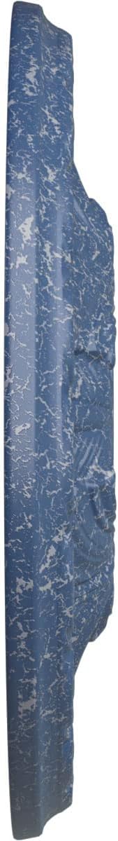 11 3/8"OD x 3 5/8"ID x 1 1/8"P Leaf Ceiling Medallion (Fits Canopies up to 4 3/4"), Hand-Painted Americana Crackle