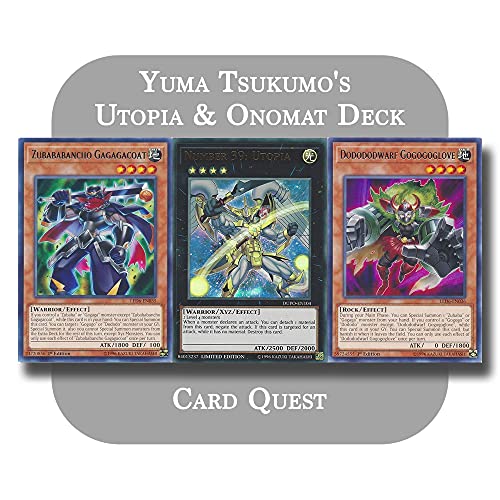 Yu-Gi-Oh! ZEXAL - Yuma Tsukumo's Complete Utopia & Onomato (Zubaba & Gagaga & Gogogo & Dododo) Xyz Deck