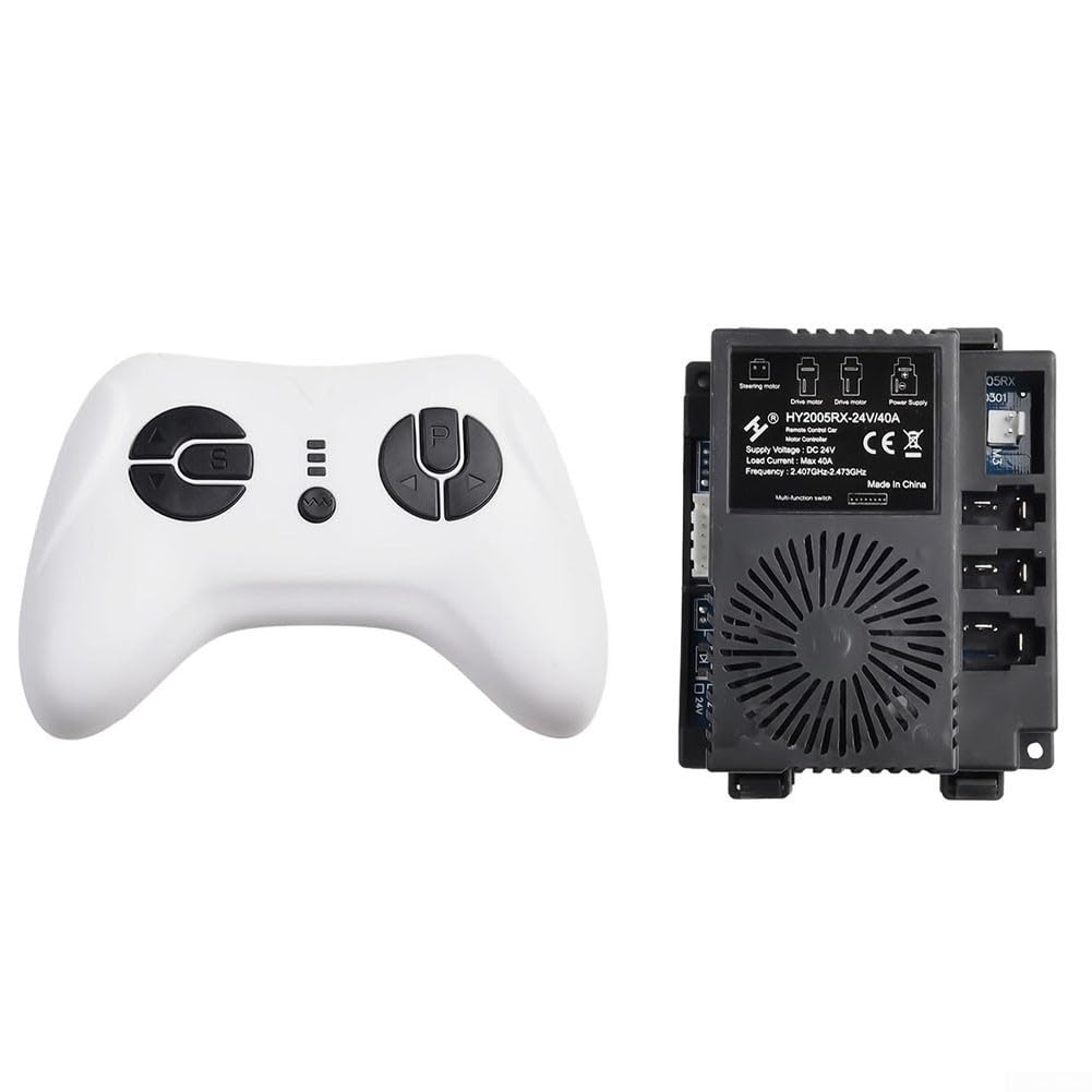HY2005RX-24V 40A Receiver for Electric Car 24V ABS Material with 2.4G Transmitter Easy Install for Kids Ride On Toy Replacement Controller(Receiver)