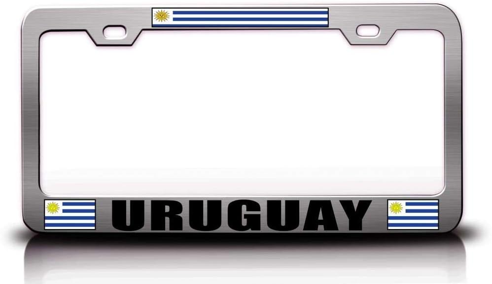 Uruguay Flag Metal Car SUV Truck License Plate Frame Ch f73