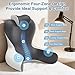 Reading Pillow for Sitting in Bed, 22”H Back Pillow for Sitting Up,Lumbar Rest & Neck Support Bed Pillows,Backrest Bed Chair with Arms for Reclining,Gaming,Resting,Watching TV in Couch or Floor