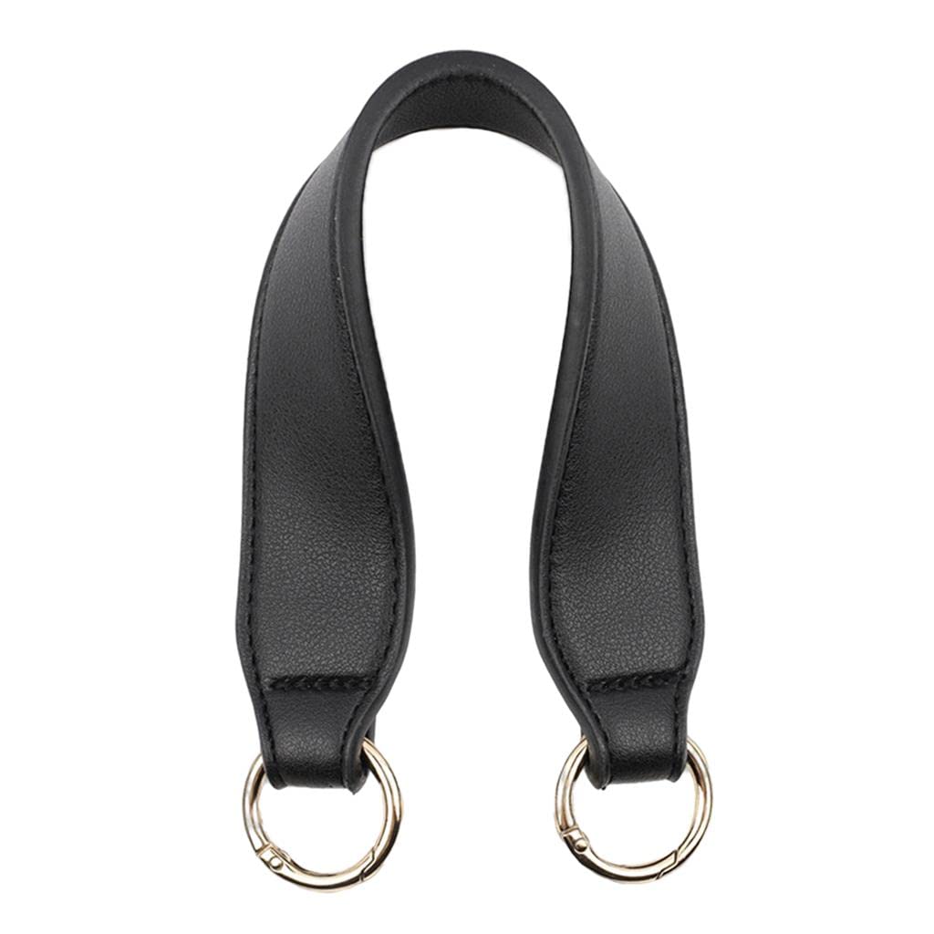 PU Leather Bag Strap Replacement Detachable Tote Handbag Handle Belt Black-image-47