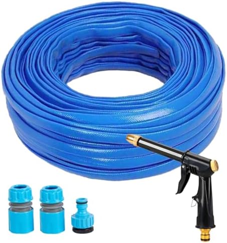 Garden Hose Pipe 5m, Hosepipes for Garden with Spray Nozzle Fitti...
