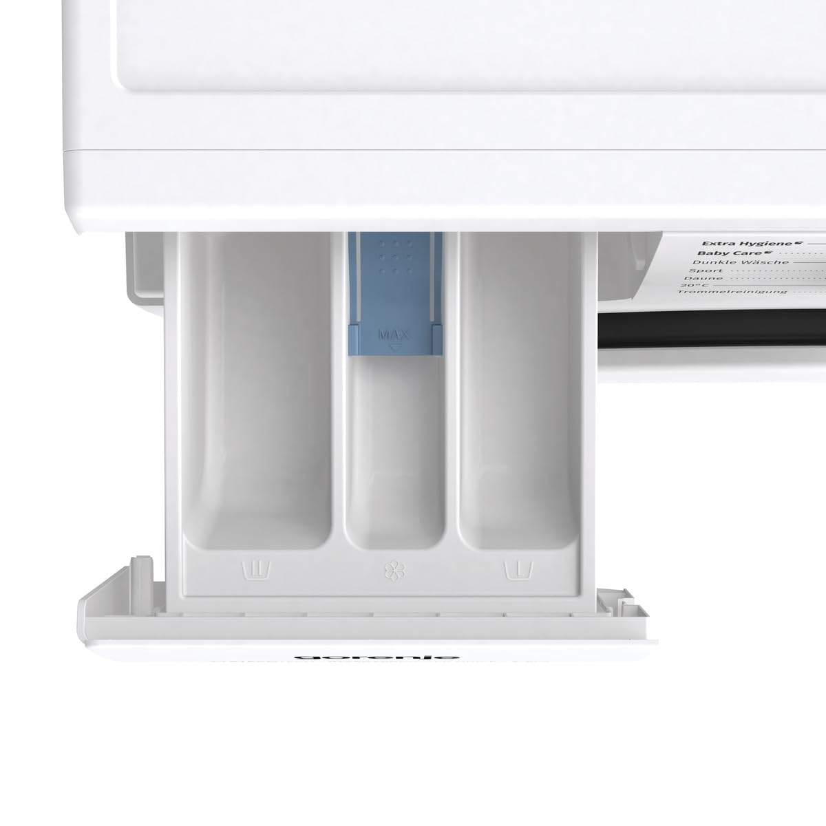 Gorenje WNHPI84APS/DE Waschmaschine mit Dampffunktion / 8kg, 54L / 1400 U / 15 Programme/AquaStop/Inverter PowerDrive Motor/RainDrop Trommel/Kindersicherung/EEK A/Weiß