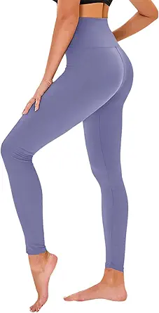 High Waisted Leggings for Women - No See Through Tummy Control Cycling Workout Yoga Pants with Pockets Reg & Plus
