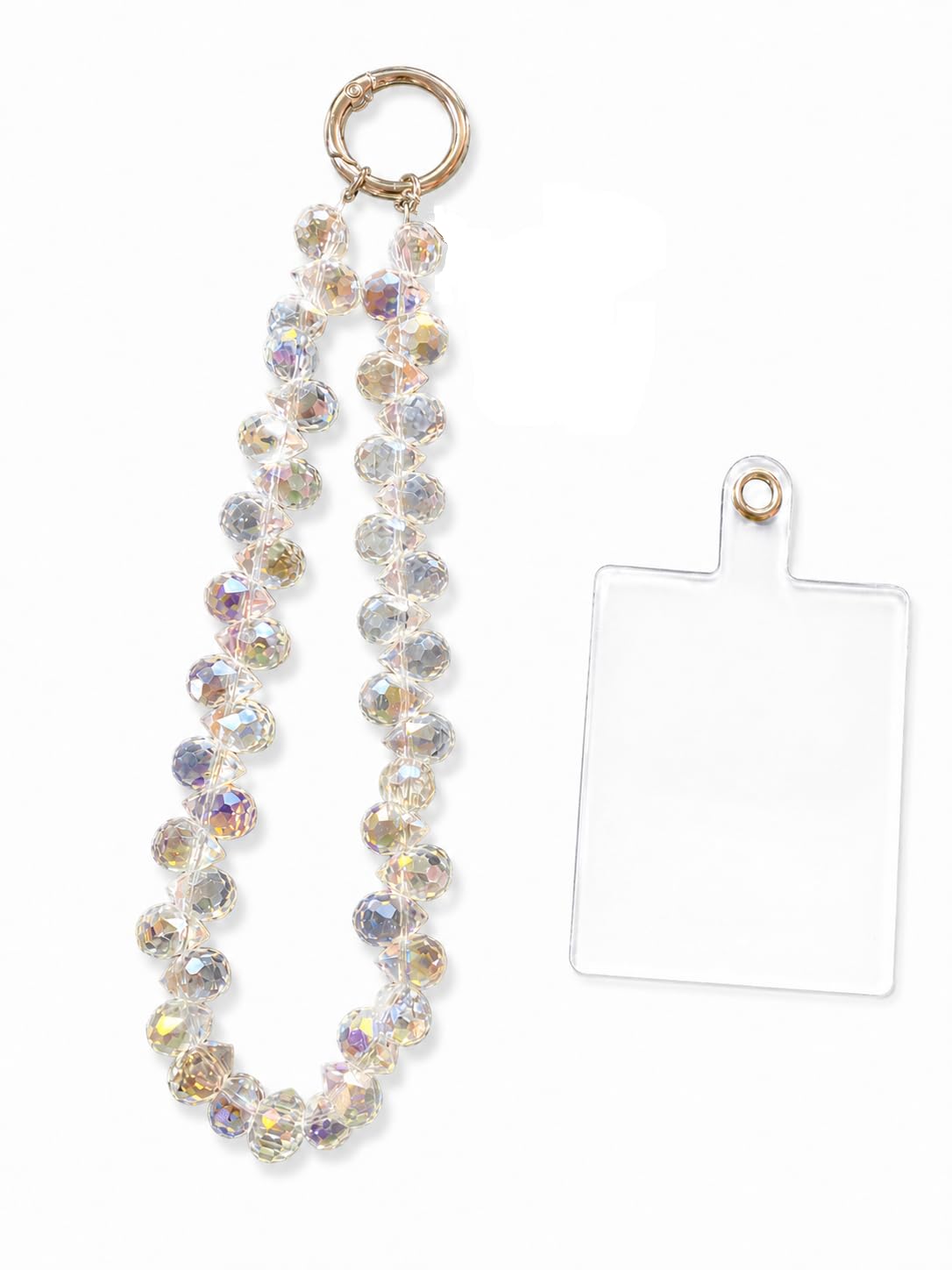 Crystal Cube Beaded Wristlet Phone Strap – Multicolor Detachable Hand Strap Lanyard, Fashion Sparkling Bead Phone Charm Chain for Wallets, Keychains, Purses & Accessories-image-44
