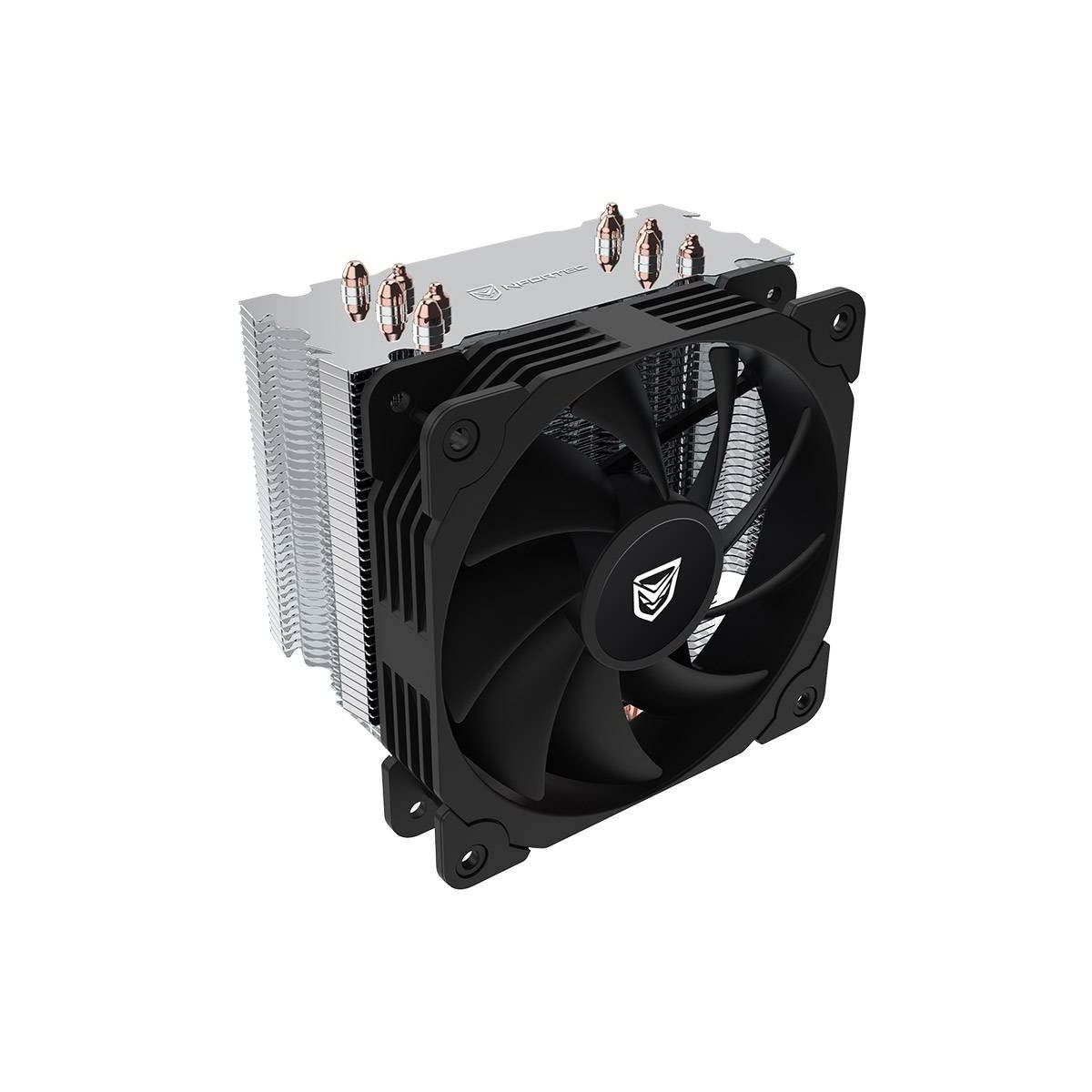 Nfortec - VELA X Dissipatore per CPU con 5 heatpipes, ventola PWM da 120 mm, TDP 150 W, compatibile con LGA1700 e AM5, nero