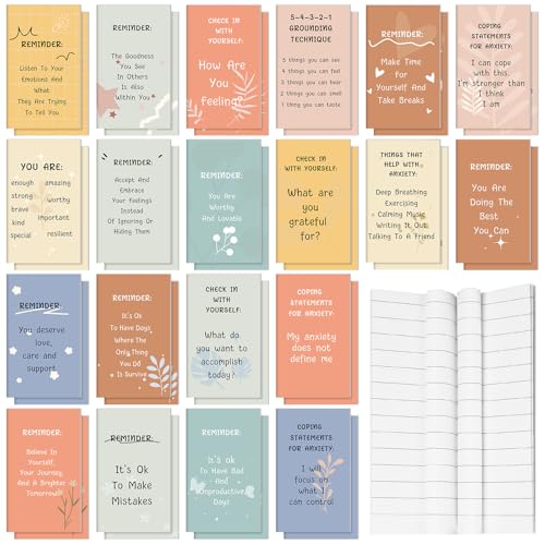 40 Pcs Mental Health Awareness Items Positive Affirmation Journal Bulk Notebook Self Care Notepads Mothers Day Gifts Bulk for Women Gratitude Inspirational Mental Health Items for Employee Coworker