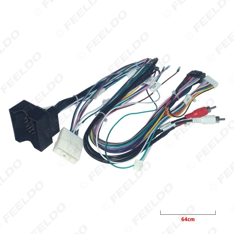 Car 16pin for Audio Wiring Harness with Canbus Box for Renault Koleos/Megane/Fluence Stereo Installation Wire Adapter - (Color Name: AB Cable-canbus Box)