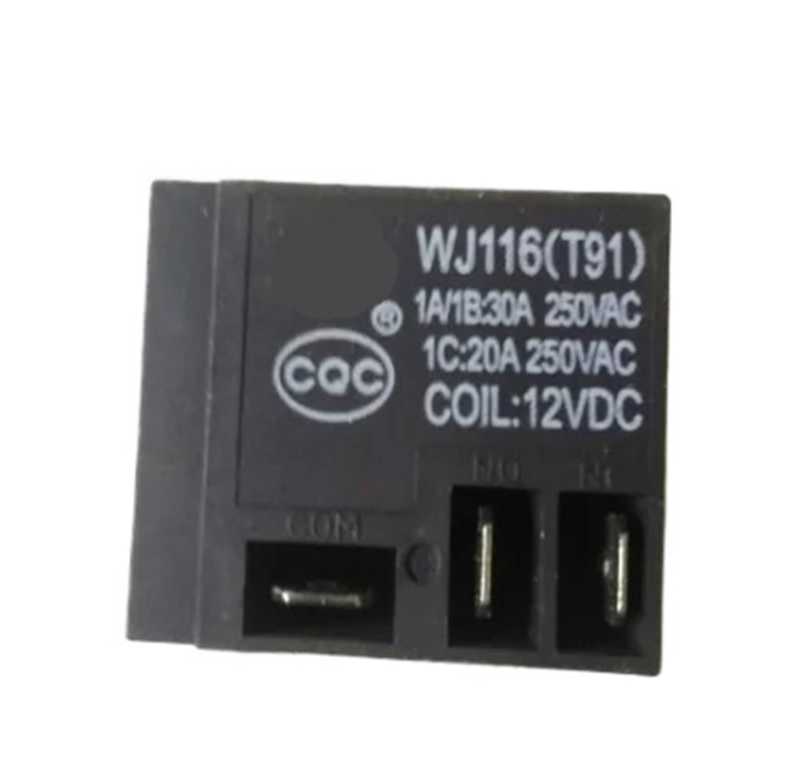 Relé de 5 Pines WJ116(T91) 12V 30A componente electrónico de repuesto para automoción T91-1C