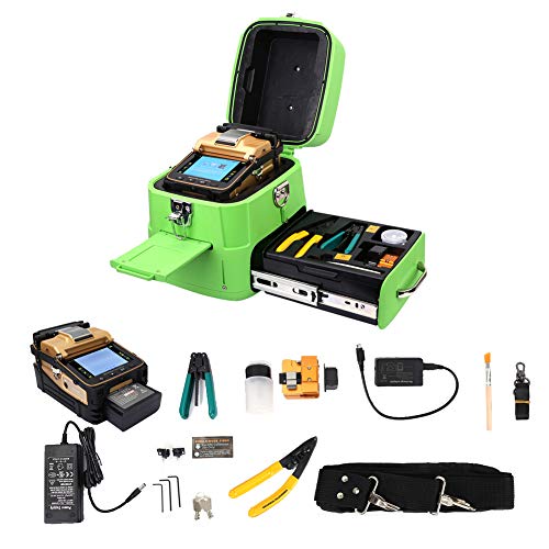 AI-8C Máquina Empalmadora por Fusión de Fibra, AC100V-240V Kit de Máquina de Empalme de...