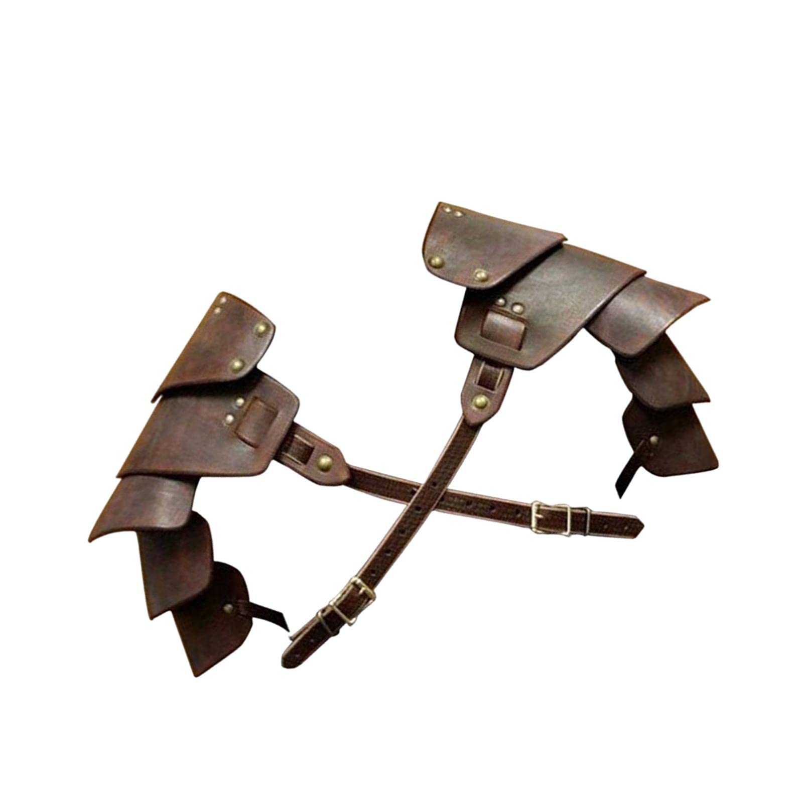 SECRET DESIRE SDR Medieval Shoulder Pauldron Unisex Gothic Steampunk Shoulder Shrug Armors Coffee