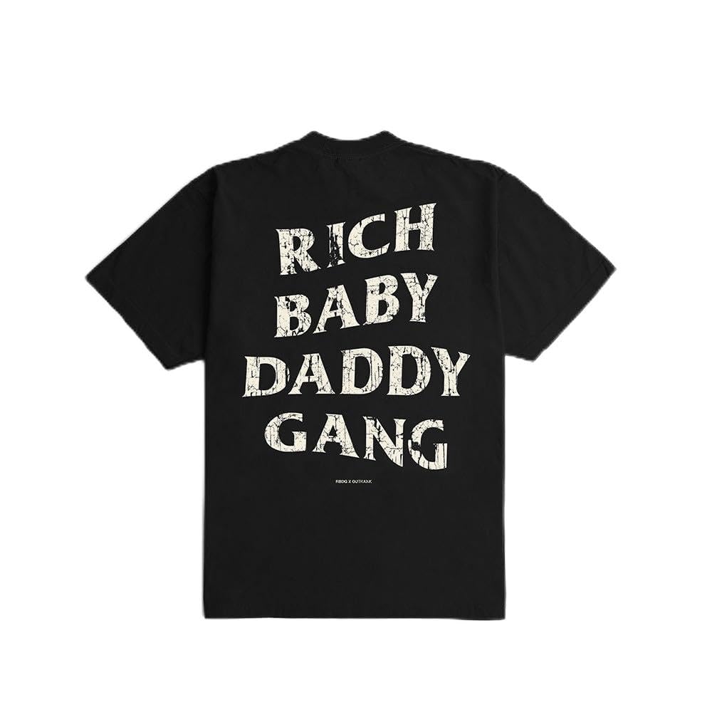 Amazon.com: Rich Baby Daddy Gang Oversized T-Shirt- Black