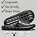Facviult Mens Shower Shoes | Bath Slippers with Holes | Quick Dry Non Slip Indoor Home Bedroom Pool Spa College Dorm Guest Black