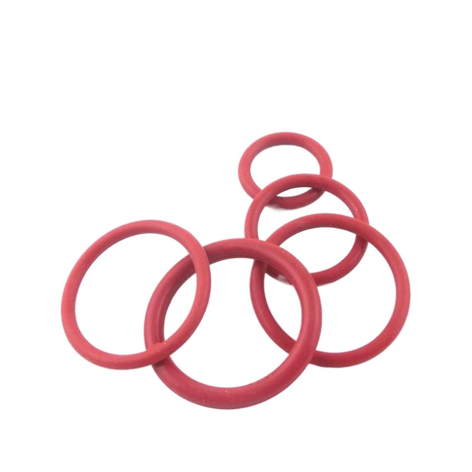 10pcs 5.7mm Thickness O Ring Sealing 80/85/90/95/100/105/110/115/120/125mm OD Red Rubber O Rings Seals Gaskets Washer(125x113.6x5.7mm)