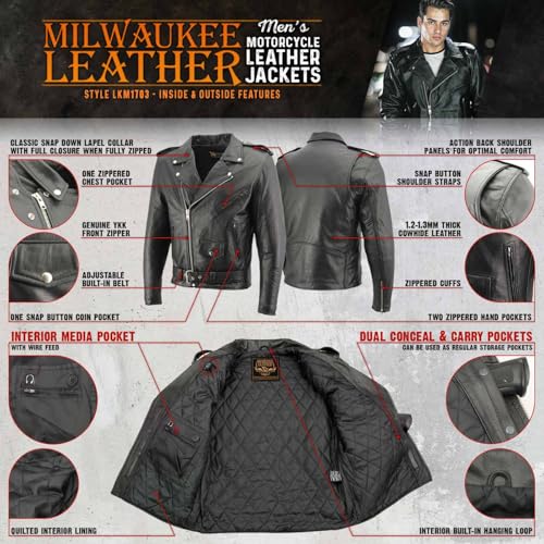 Milwaukee Leather Buffalo Hide Jacket