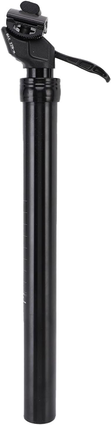 30.9mm Bike Dropper Seatpost, 170mm Travel Bicycle Suspension Seatpost Manual Control Height Adjustable, Comfortable and Durable for Casual Riders, Cycling Enthusiasts