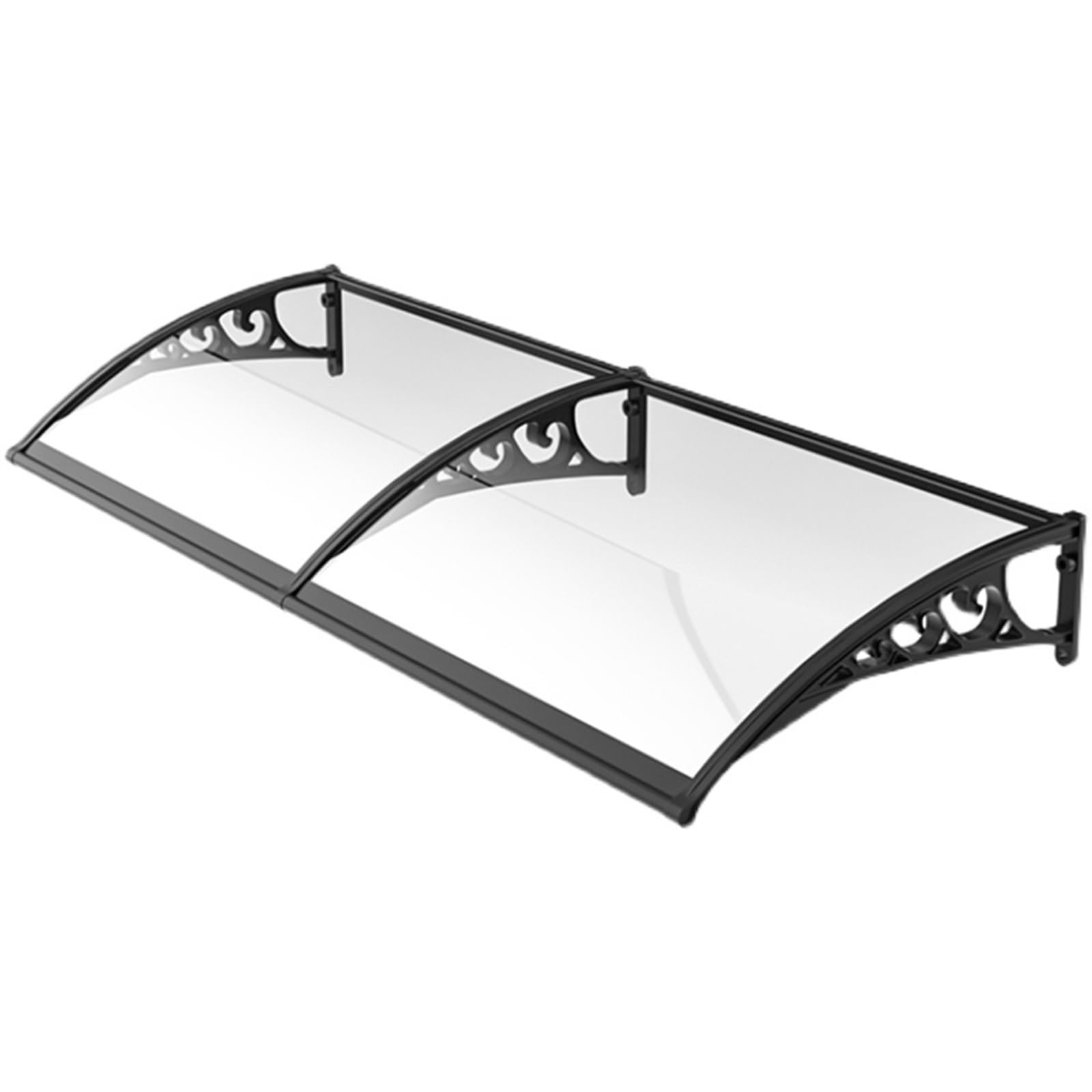 GJMSSMY Outdoor Window Awning Door Canopy with Metal Frame UV Rain Snow Protection Awning for Patio Entryway Shelter (60x80cm) Durable WeatherResistant Stylish Design