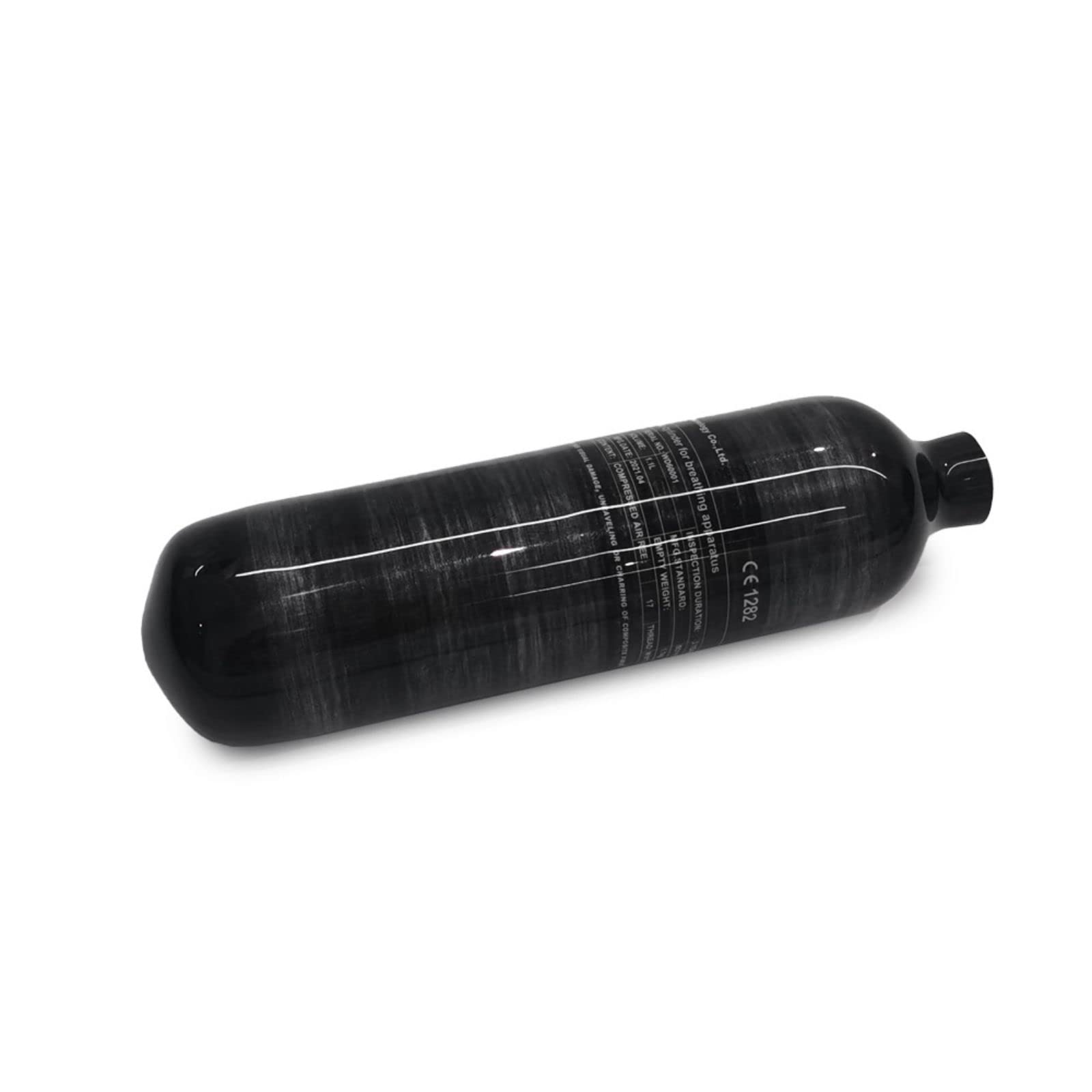 TUXING Réservoir d'air en fibre de carbone 1.1L 4500psi (bouteille vide) Paintball poste de remplissage avec deux manomètres jusqu'à 24 pouces tuyau haute pression M18*1,5