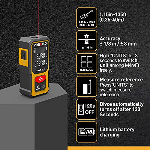 Prexiso P40B-3LI Mini Laser Measurement Tool thumb #5