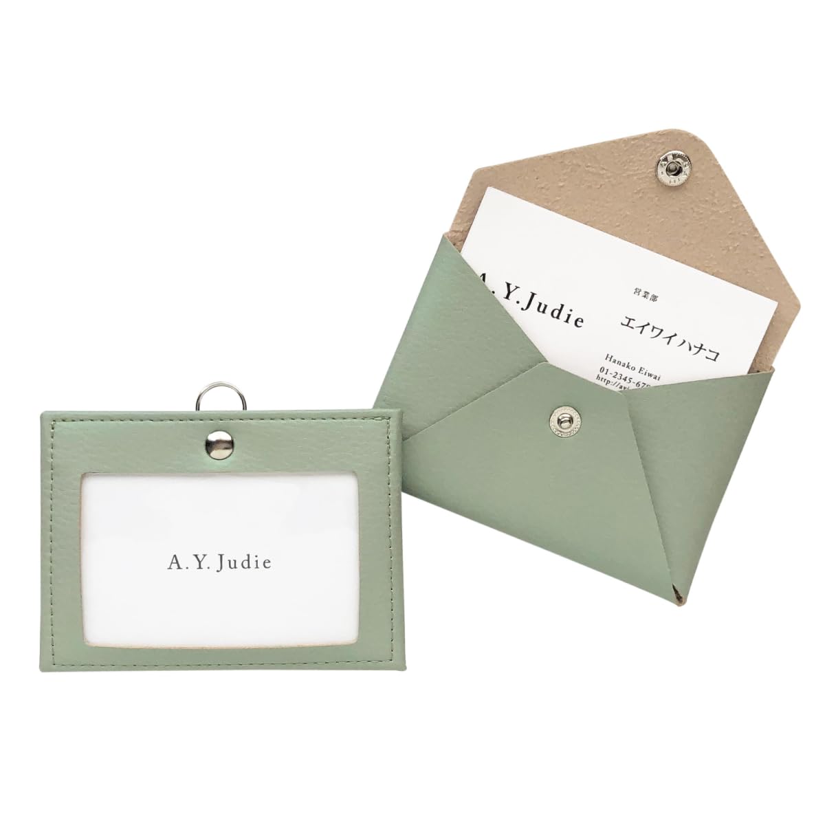 Amazon.co.jp: [A.Y.Judie] IDカードホルダー 名刺入れ付き ルミナス