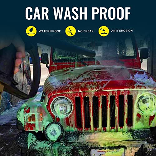 Image of BASIKER Short Antenna Fit for Jeep Wrangler Gladiator JL JK JT 2007-2026 | Rubicon Sahara Unlimited 4xe Willys Mojave Antenna Replacement, Fit for Jeep Wrangler Gladiator Accessories, Car Wash Proof