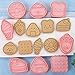 MayeBridge 8 Pieces Cute Icecream Cookie Moulds For Baking Cookie Press Donut Cookie Mould Set Kitchen Tools Plastic Cookie Stamps (Donut)
