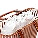lvifloae Handmade Vintage Woven Handbag Summer Bag Fashionable Handbag with Acrylic Handle Suitable for Vacation Travel and Shopping