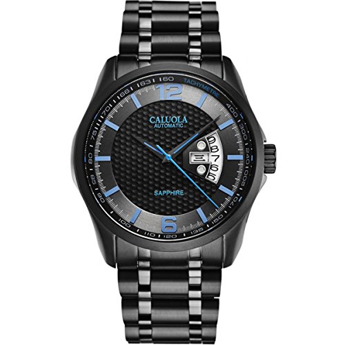 CALUOLA MEN WATCH����day-date�t�@�b�V�����r�W�l�X�r���vca1168 mm CA1168-PVD-Blue