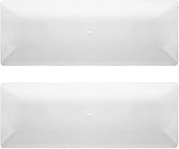 Vista 7 de Party Essentials N156621 - Bandejas elegantes de plástico para aperitivos/servir, 15.75" x 6", transparente, paquete de 6