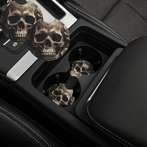 Portavasos para carro 2 piezas antideslizante negro miniatura 1