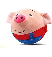 Interactive Dog Toys, Active Moving Pet Plush Toy, 2026 Upgraded Rechargeable Squeaky Dog Ball To...