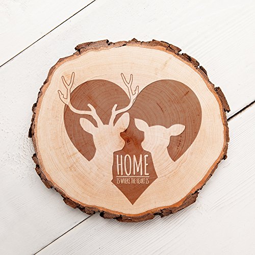 Casa Vivente Fetta Tronco d'Albero con Corteccia