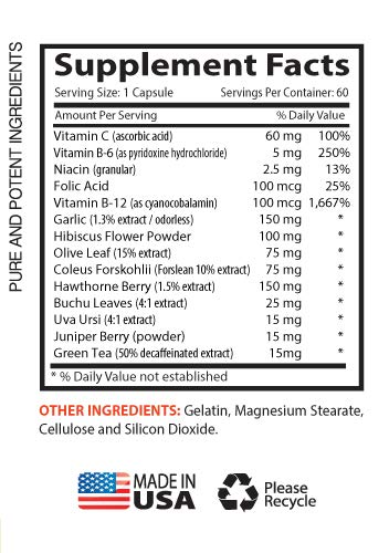 Blood Pressure Essentials - Blood Pressure Support 690MG - Advanced Formula - Garlic Pills - 3 Bottles (180 Capsules) - Image 3