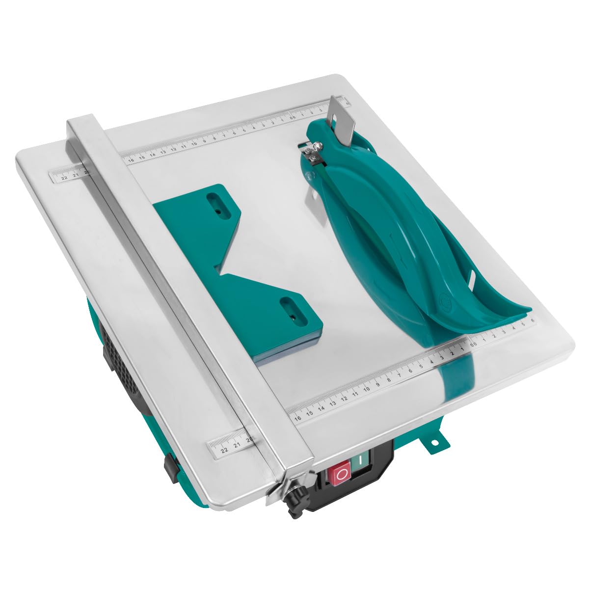 VONROC Tagliapiastrelle 600W - Piano Inclinabile 0-45°, Lama Diamantata Ø180mm, Serbatoio Acqua, Sicurezza Inclusa