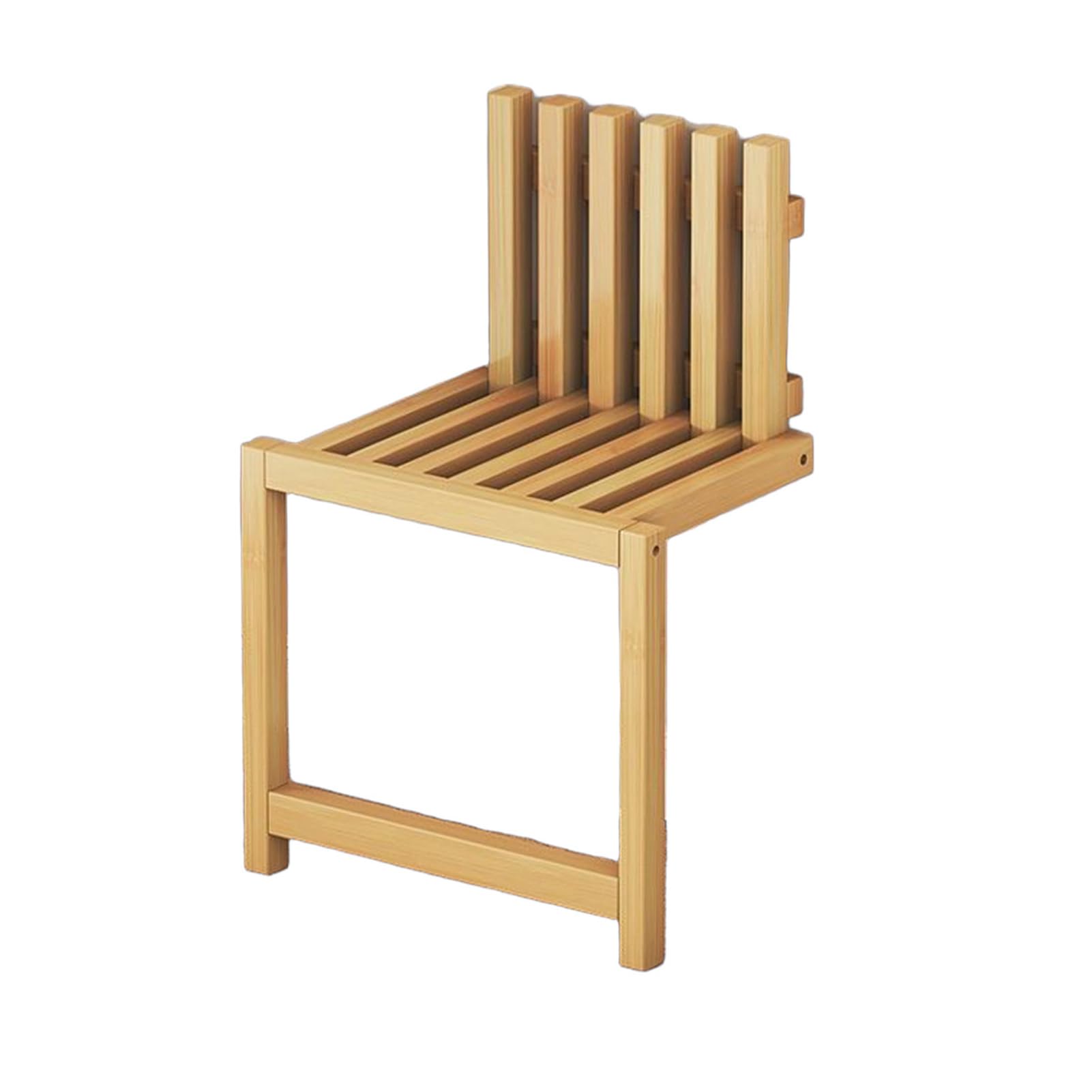 SLDAGe Wooden Entryway Chair with Supporting Legs, Hidden Footstool