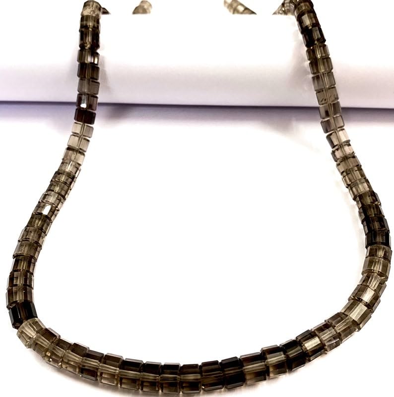 Naturalny dymny topaz rondelle fasetowane koraliki 15 x 18 cm długi sznurek biżuteria tworzenie kamieni szlachetnych koraliki do naszyjnika bransoletki
