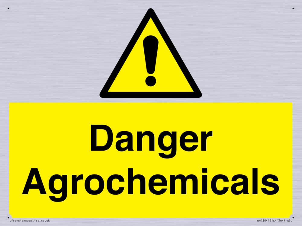 Danger Agrochemicals Sign - 200x150mm - A5L