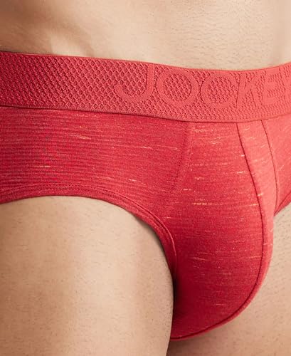 Image of Jockey LM05 Men Bamboo Cotton Elastane Stretch Breathable Mesh Brief with StayDry Treatment