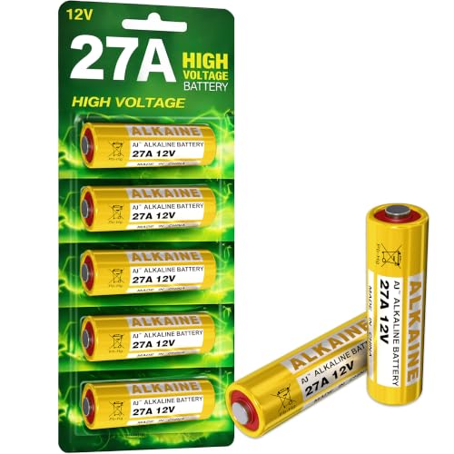 5PCS 27A 12V Alkaline Batteries V27A LR27A MN27 L828 A27 12V Battery Pack of 5