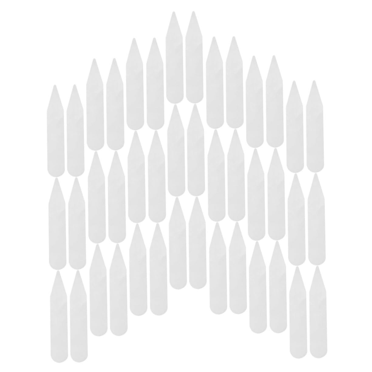 KESYOO 200Pcs Transparent Pet Shirt Collar Stays for Men Durable High Temperature Collar Support for Dress Shirts Easy to Use and Maintain Formal Look