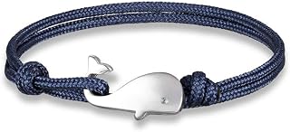 Pulsera de Cuerda con Cierre de Ballena | Hombre Mujer | Estilo Nautico Mar Vida Marina