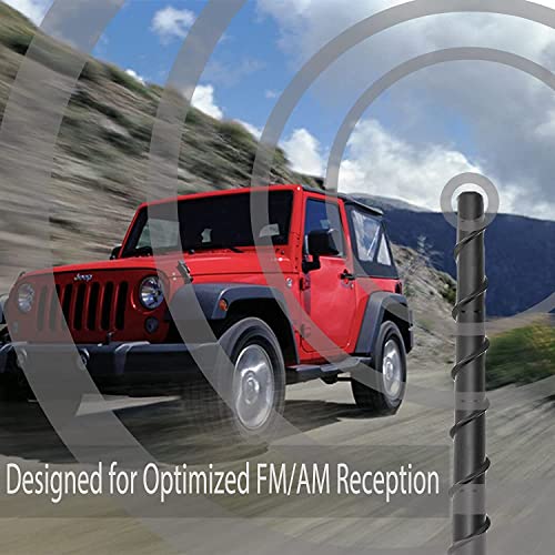 Image of BASIKER 13 Inch Antenna Fit for Jeep Wrangler Gladiator JK JT JL 2007-2026