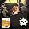 GÜTEWERK SEATER Hundesitz für Auto Rücksitz für kleine bis mittlere Hunde max 45 cm Schulterhöhe – stabiles & wasserfestes Material schwarz – Hunde-Autositz für Rückbank faltbar – Schutz für Autositze