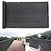 Toldo Lateral Balcon, Pantalla para Balcón Protección de Privacidad HDPE Instalación Rápida para Balcón Exterior de Jardín, Antracita, Varias Tamaños, 90 cm Altura,0.9x3m