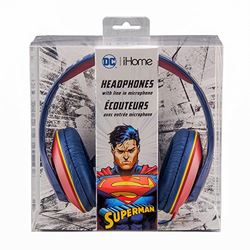 Superman Headphones - On Ear Hero Design With Built In Mic #TOP3