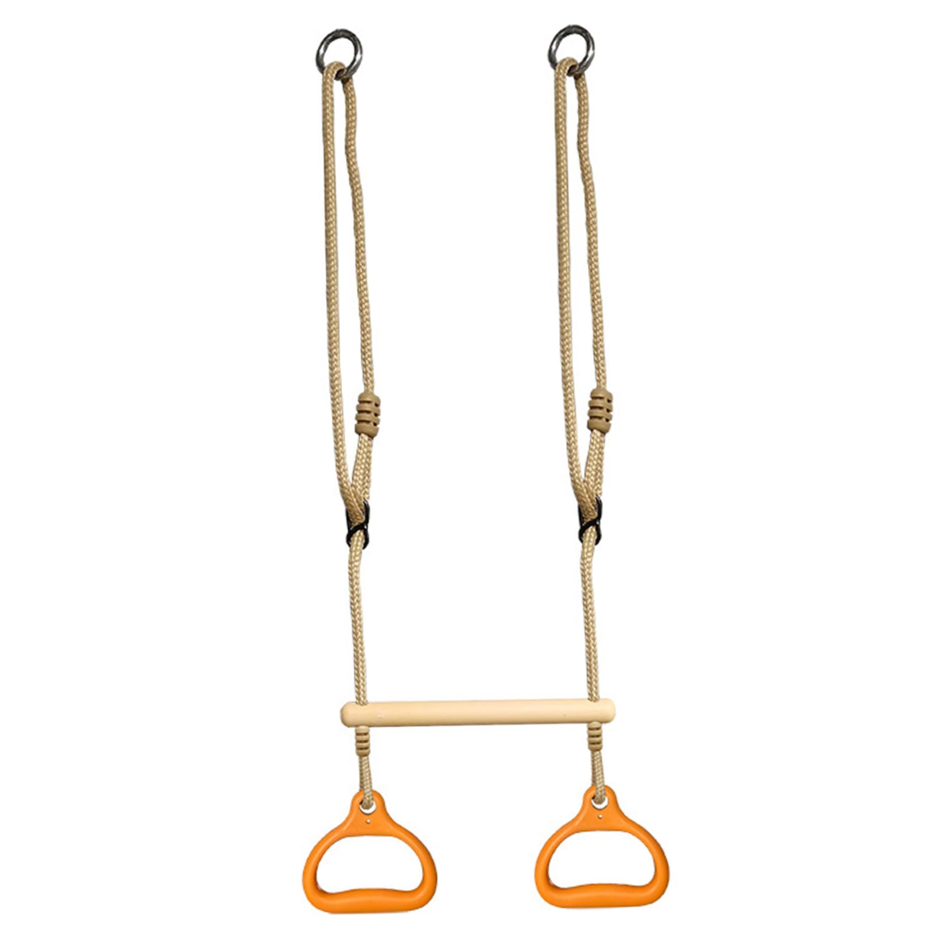 Barra Colgante Infantil Columpio de Trapecio Ajustable con Anillas de Gimnasia para Jugar en Interiores y Exteriores Entrenamiento de Fuerza y Fitness para niños pequeños.