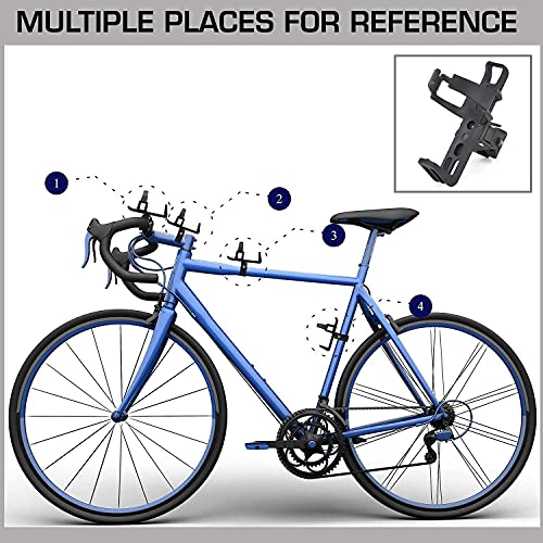 Image of ShreNik Cycle Bottle Holder for Bicycle Water Bottle Cage Holder Bracket with Adjustable Clamp MTB Bikes