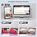 FLYTOCCA Portable Monitor, 16 Inch 1200P FHD, Horizontal and Vertical with Kickstand, Plug&Play, Built-in Speakers, Ultra-Thin Zero Frame,Travel Monitor for Laptop with Premium Smart Cover